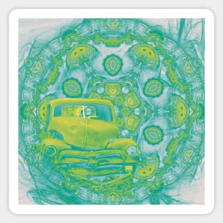 wreck in mandala Sticker